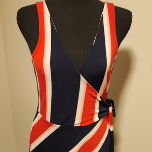 Express short sleeved wrap dress